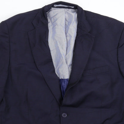 Mens UK Size 42 Marks and Spencer Regular Blue Suit Jacket