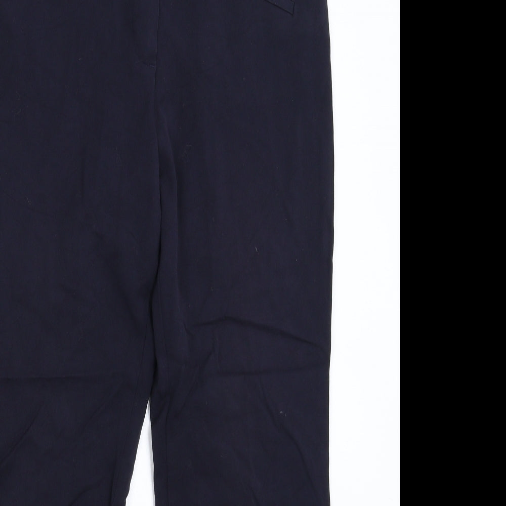 Womens UK Size 10 Marks and Spencer Regular Fit  Blue Trousers