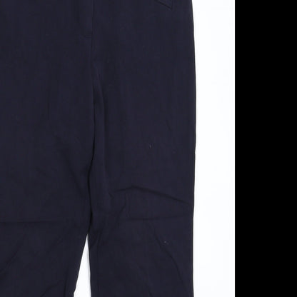 Womens UK Size 10 Marks and Spencer Regular Fit  Blue Trousers