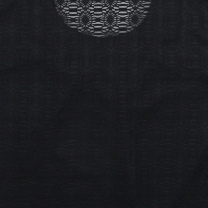 Womens UK Size XL Xin Da Black Basic T-Shirt