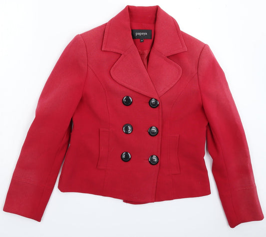Papaya Womens Pink   Jacket Blazer Size 14