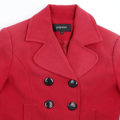 Papaya Womens Pink   Jacket Blazer Size 14