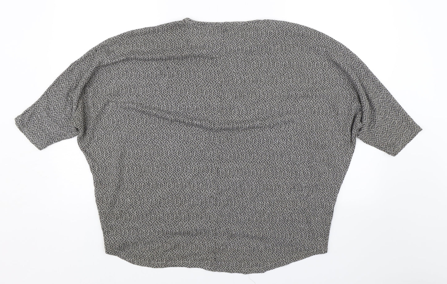 Womens UK Size L New Look Grey Basic T-Shirt