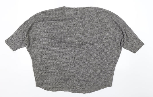 Womens UK Size L New Look Grey Basic T-Shirt