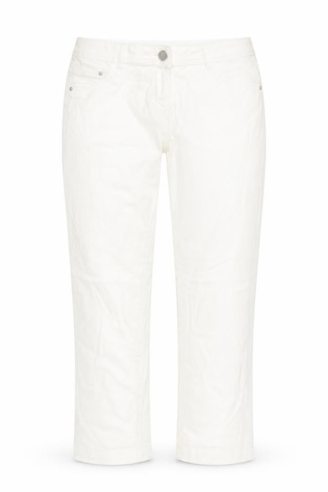 Womens UK Size 10 George Regular Fit Straight White Jeans