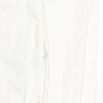 George Womens White  Denim Straight Jeans Size 10 L28 in