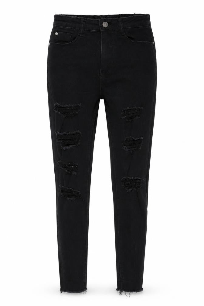 Womens UK Size 6 Missguided Regular Fit Skinny Black Jeans