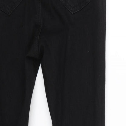 Missguided Womens Black  Denim Skinny Jeans Size 6 L24.5 in