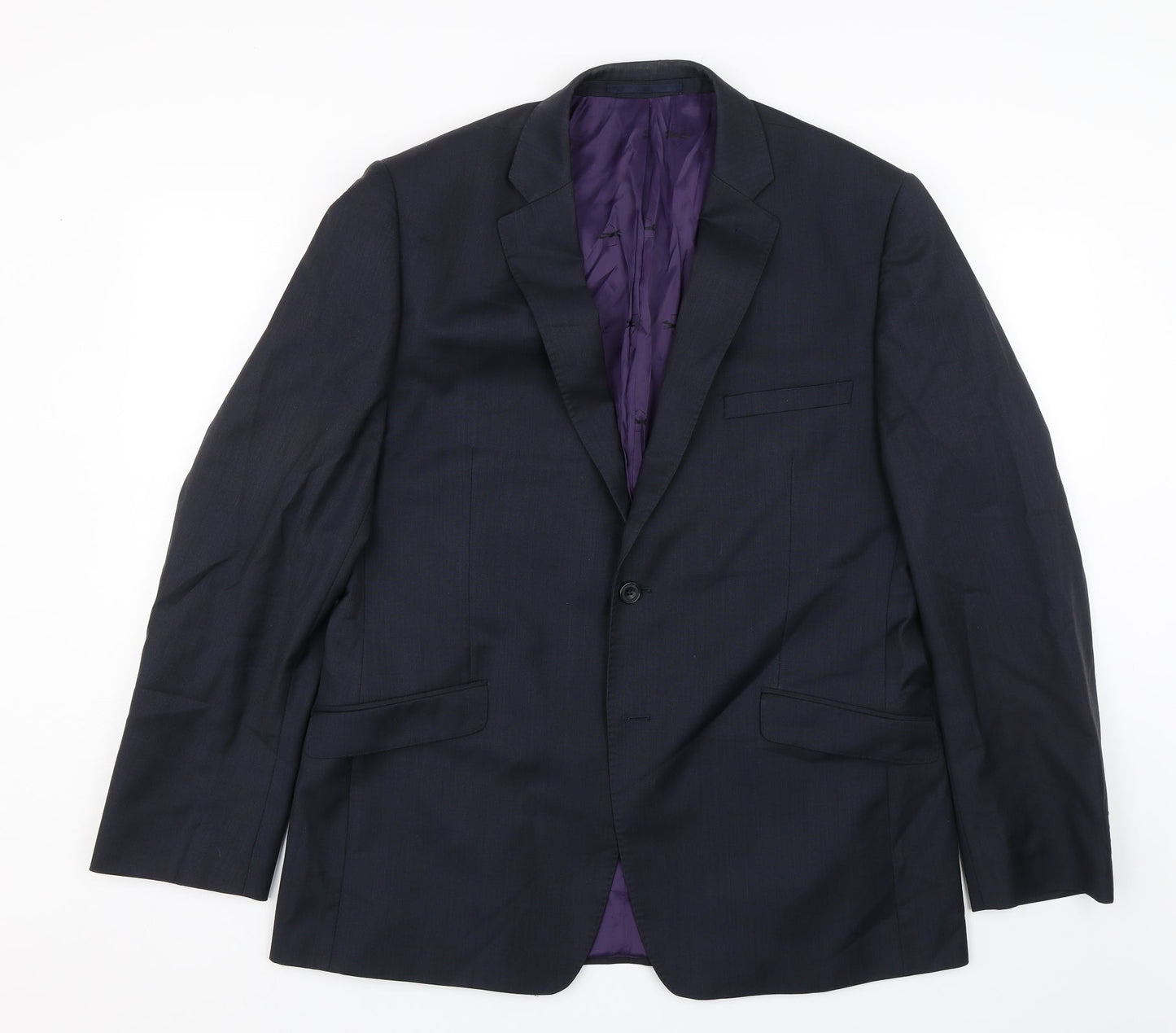 Mens UK Size L Paul Costelloe Regular Blue Suit Jacket