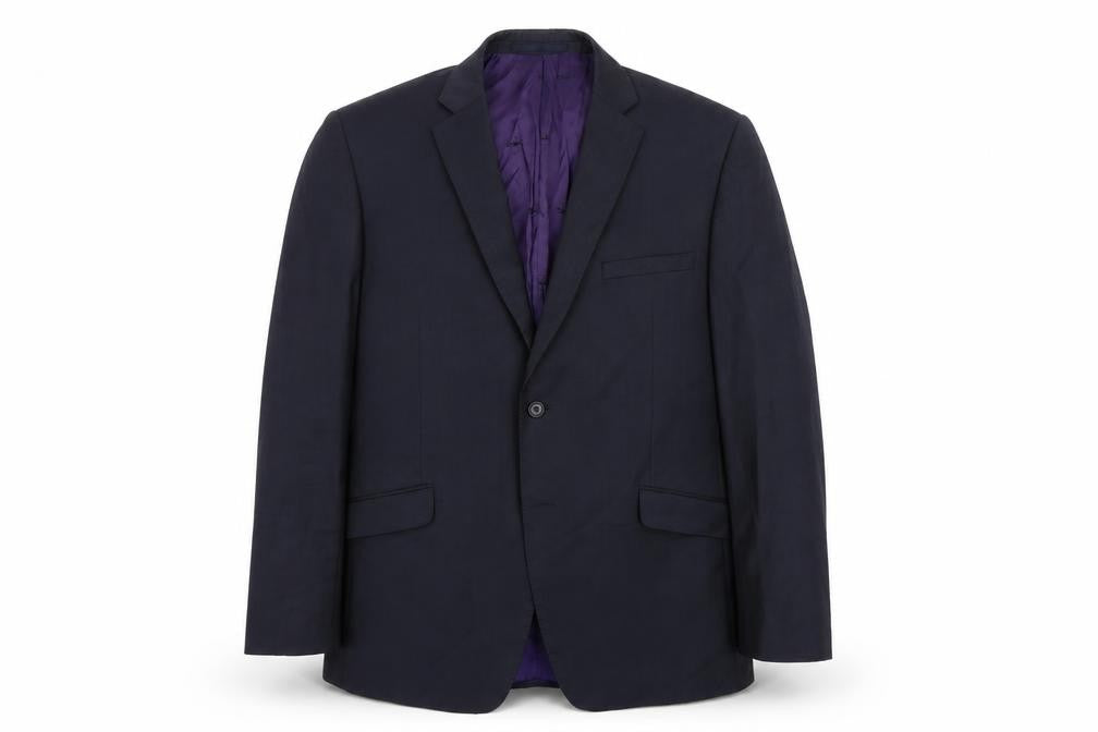 Mens UK Size L Paul Costelloe Regular Blue Suit Jacket