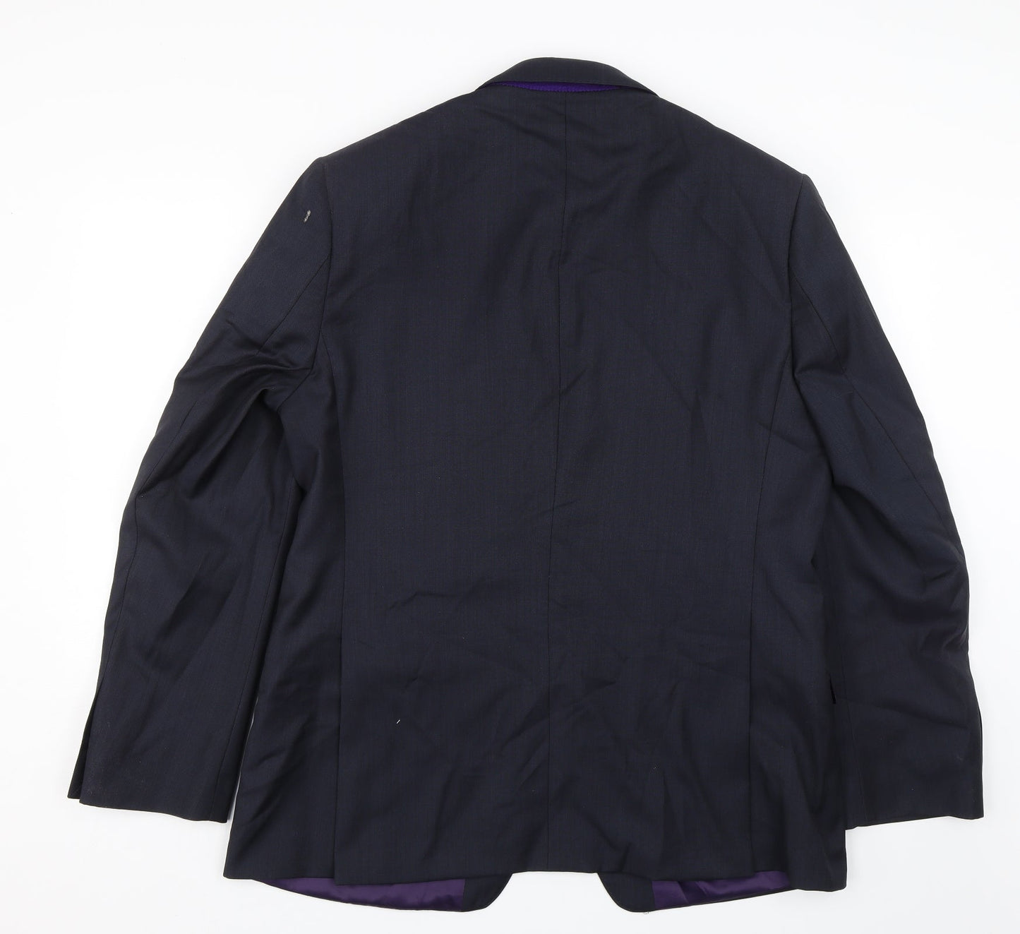 Mens UK Size L Paul Costelloe Regular Blue Suit Jacket