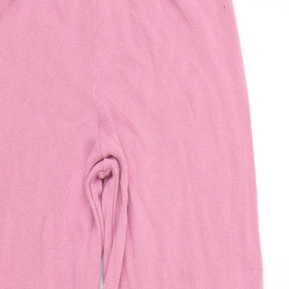 Nasty Gal Womens Pink Striped  Jogger Trousers Size M L25 in