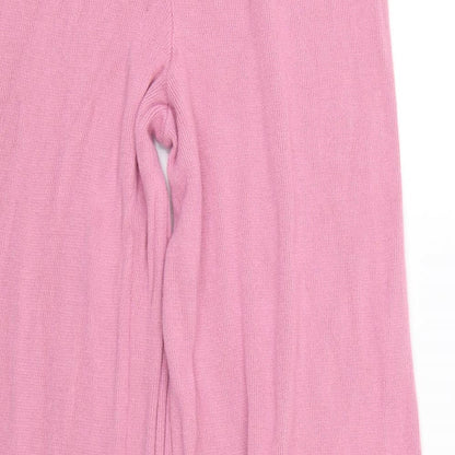 Nasty Gal Womens Pink Striped  Jogger Trousers Size M L25 in