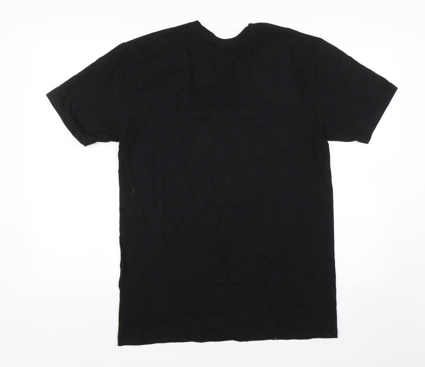 Womens UK Size M Gildan Black Basic T-Shirt
