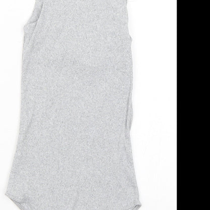 I SAW IT FIRST Womens Grey Striped  Wrap Tank Size 6