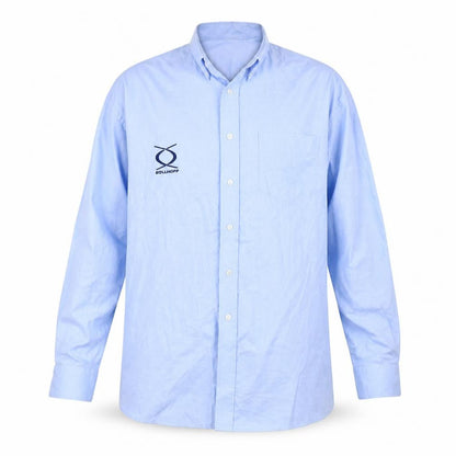 Mens UK Size 15.5 Russell Co Blue  Button-Up Long Sleeve Casual Shirt