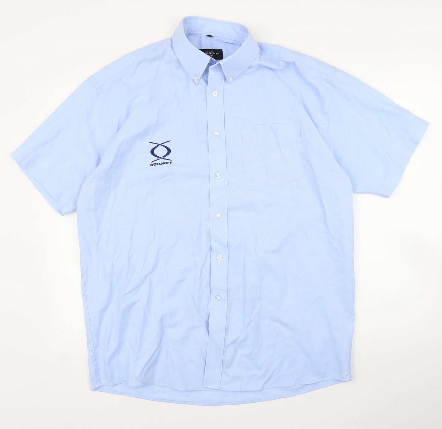 Russell Collection Mens Blue    Button-Up Size 16.5