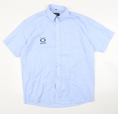 Russell Collection Mens Blue    Button-Up Size 16.5