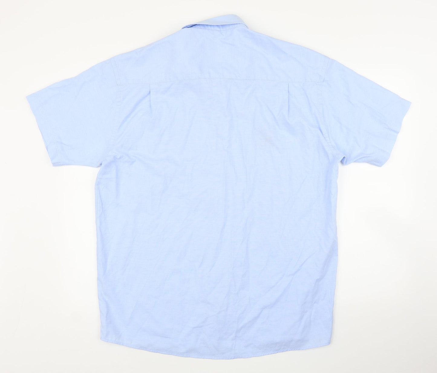 Russell Collection Mens Blue    Button-Up Size 16.5