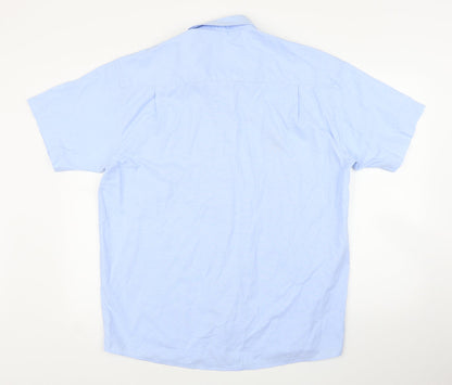 Russell Collection Mens Blue    Button-Up Size 16.5