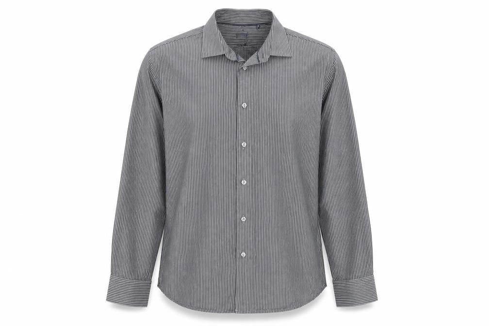 Mens UK Size 17 Arrow Grey  Button-Up Long Sleeve Casual Shirt