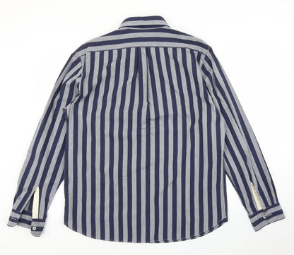 Mens UK Size L Hammond & CO Blue  Button-Up Long Sleeve Casual Shirt