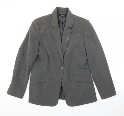 Debenhams Womens Grey   Jacket Blazer Size 12