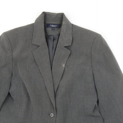 Debenhams Womens Grey   Jacket Blazer Size 12
