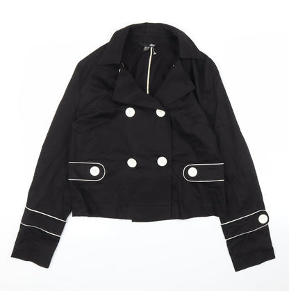 Womens UK Size 14 H&M Black Jacket