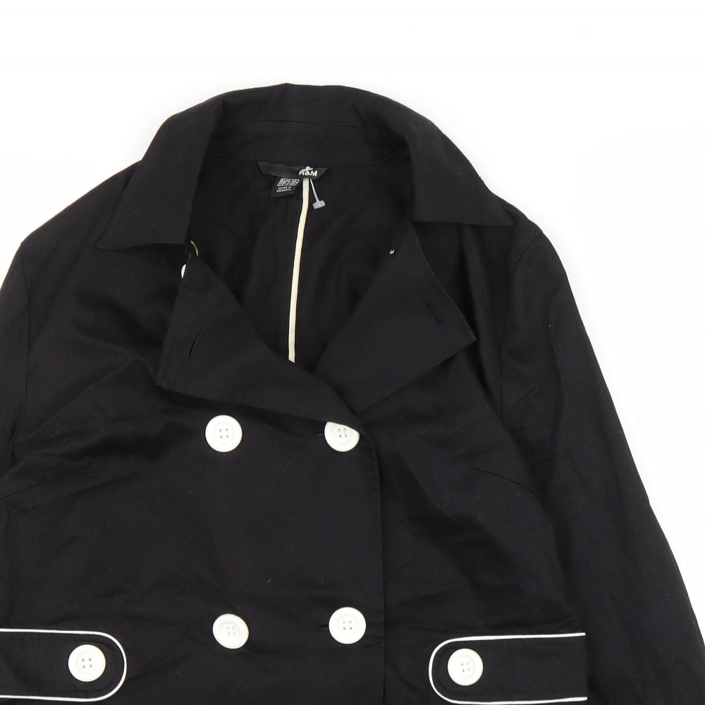 Womens UK Size 14 H&M Black Jacket