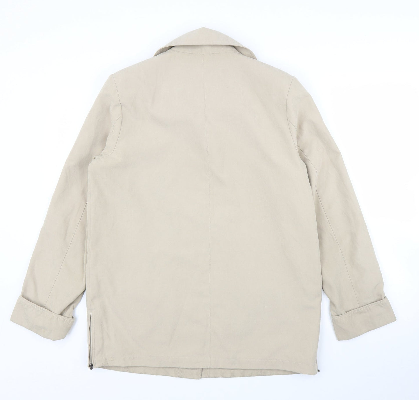 Womens UK Size 10 Finesse Beige Overcoat