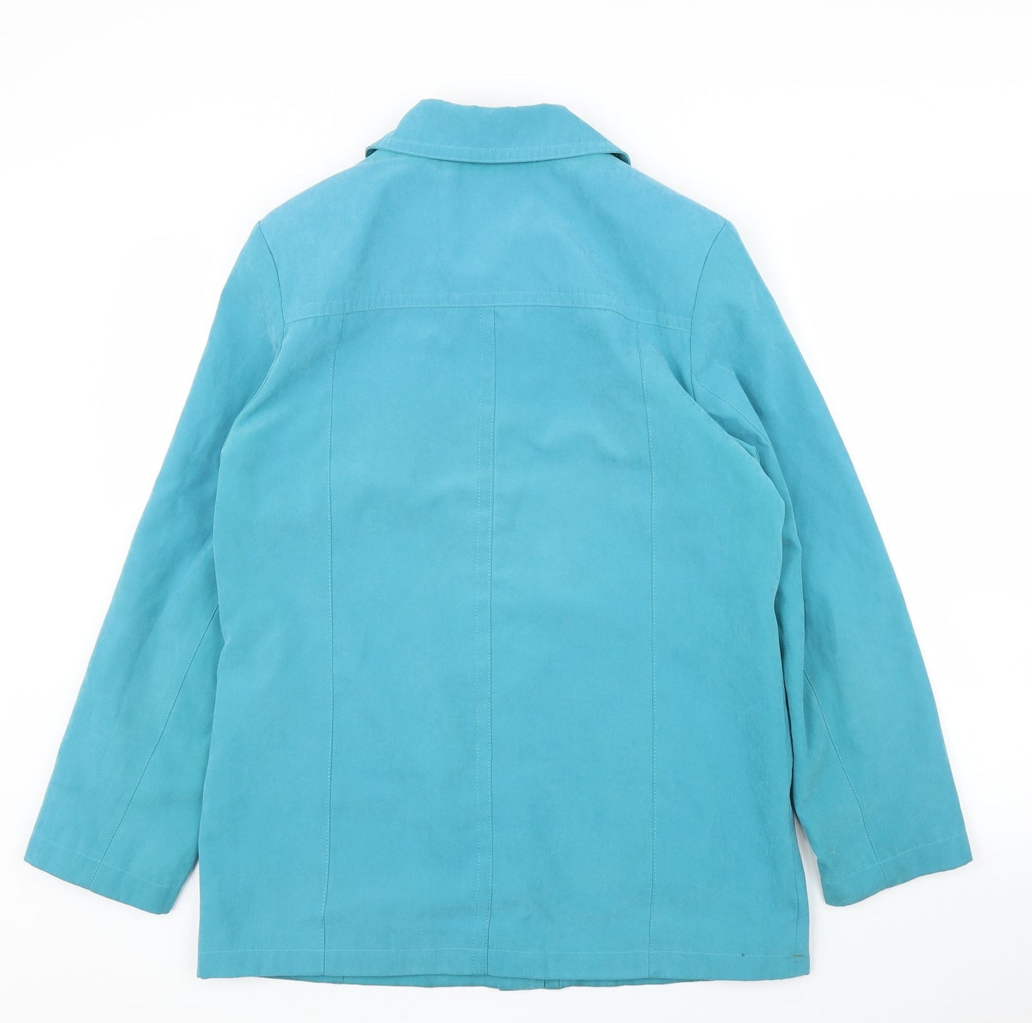Womens UK Size 10 EWM Blue Overcoat