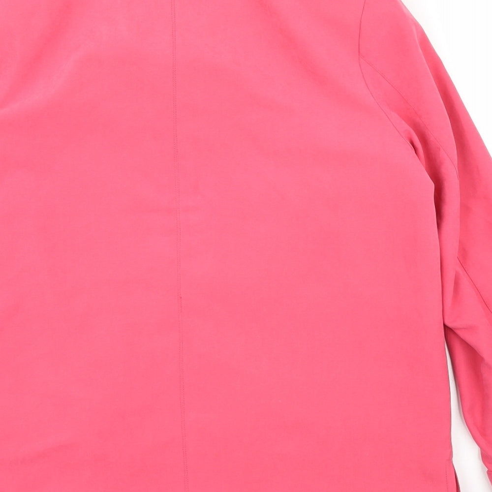 First Avenue Womens Pink   Overcoat Coat Size 10
