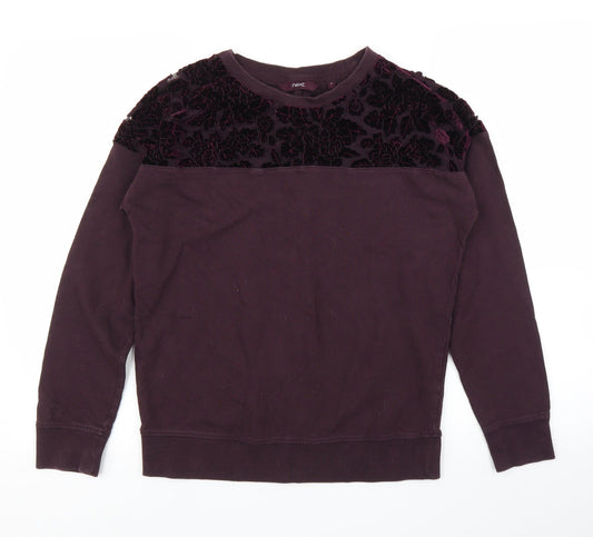 Womens UK Size 8 NEXT Purple Pullover Jumper