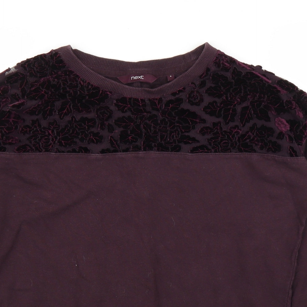 Womens UK Size 8 NEXT Purple Pullover Jumper