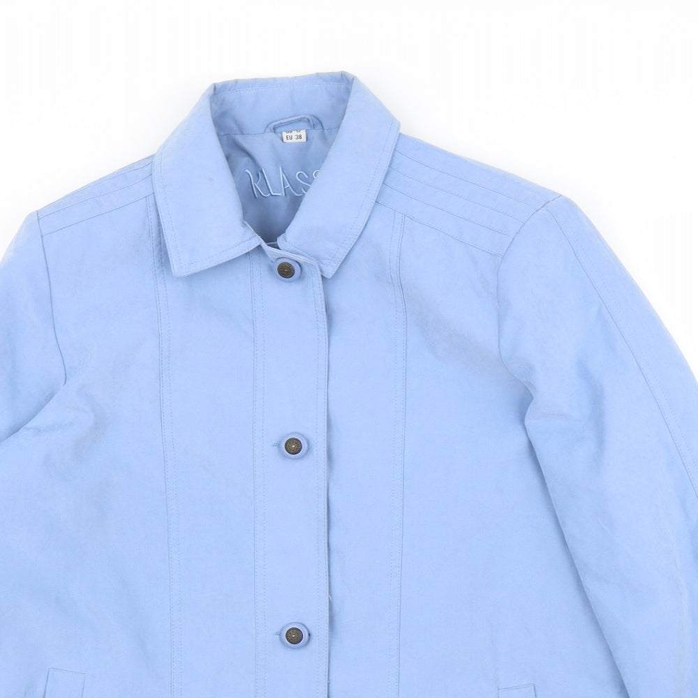 Womens UK Size 12 Klassik Blue Overcoat