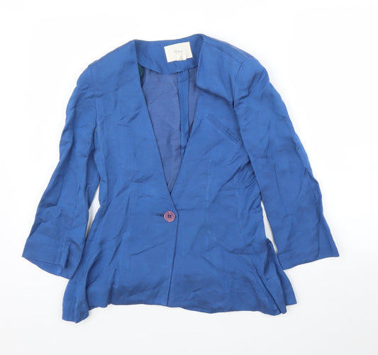 Hong Womens Blue   Cardigan Jumper Size M  - Jacket