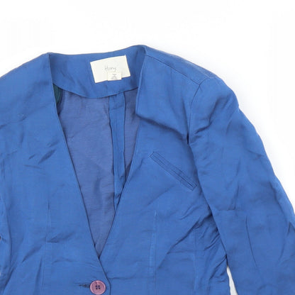 Hong Womens Blue   Cardigan Jumper Size M  - Jacket