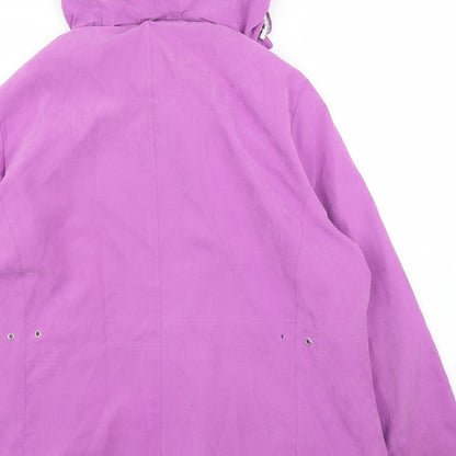 BM  Womens Purple   Overcoat Coat Size L