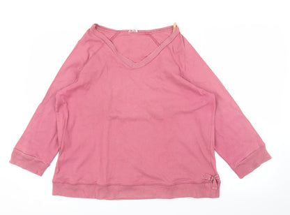 Etam Womens Pink   Pullover Jumper Size L