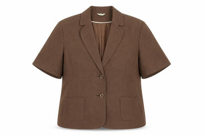 Kliss Womens Brown   Jacket Blazer Size 18  - Padded Shoulders