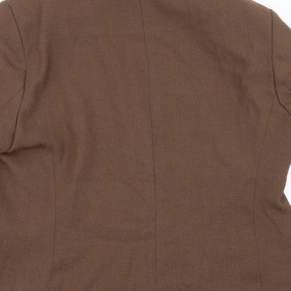 Kliss Womens Brown   Jacket Blazer Size 18  - Padded Shoulders