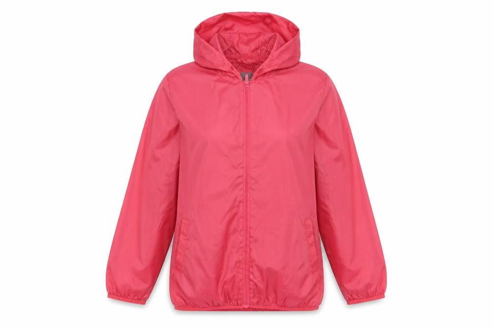 Womens UK Size XS Primark Red Windbreaker Coat
