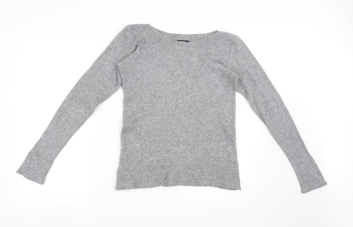 Additional front view of Roman women’s grey pullover sweatshirt, size UK 10