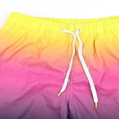 River Island Boys Multicoloured Striped  Sweat Shorts Size XS