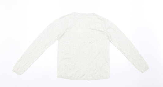 H&M Girls Grey   Pullover Sweatshirt Size 11-12 Years