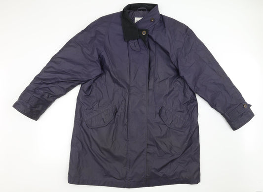 Womens UK Size L dannimac Purple Windbreaker Coat