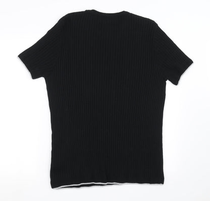 Maison Cinqcent Womens Black   Pullover Sweatshirt Size XL