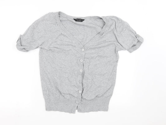 Dorothy Perkins Womens Grey   Cardigan Jumper Size 12