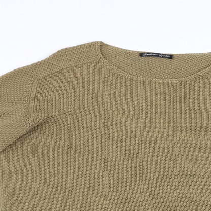 Mens UK Size L Preworn Green Pullover Sweatshirt
